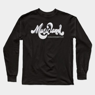 Musicland Music Store Logo 3D Long Sleeve T-Shirt